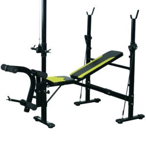 Banca Fitness cu Spatar Reglabil HOMCOM 175x110x202cm | Aosom Romania