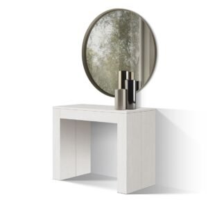 Consola extensibila tip masa Roma - ALB - 300 cm/90 cm /76 cm - 12 - Extensibila