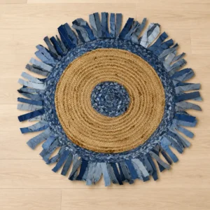 Covor rotund iută Bolero Homs, 90X90 cm,10303