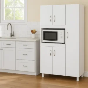 Dulap bucatarie alb cu  5 usi, SD001