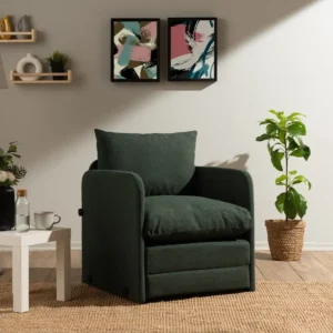 Fotoliu Extensibil Saga, verde, 200 cm x 60 cm