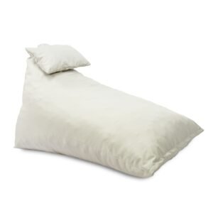 Fotoliu puf, Pufrelax Kudos, perna inclusa, material impermeabil - Crem