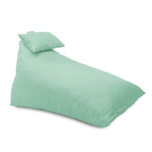 Fotoliu puf, Pufrelax Kudos, perna inclusa, material impermeabil - Verde menta
