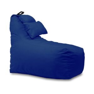 Fotoliu puf, Pufrelax Miraggio, perna inclusa, Material Impermeabil - Blue Royal