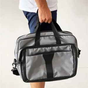 Geanta pentru laptop si documente gri Homs 41x15x30 cm