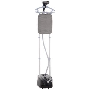 HOMCOM Aparat de Călcat Vertical cu Aburi, Fier de Călcat de 2L, Putere 1950W cu 2 Tije Portabil, 35x25x23cm | Aosom Romania