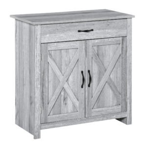 HOMCOM Bufet de Bucatarie Stil Country, Mobilier Multifunctional | Aosom Romania