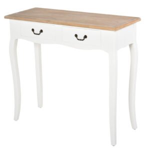 HOMCOM Consolă pentru Hol cu 2 Sertare, Masă Consolă pentru Coridor, Intrare și Living, 87x34x78,5 cm, Alb | Aosom Romania