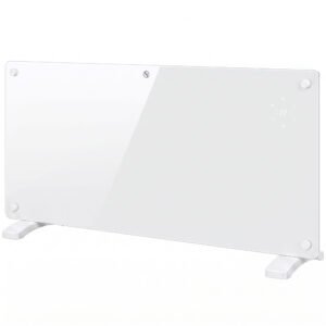 HOMCOM Convector Electric 2000W, Montare pe Perete sau Podea, Compatibil cu Alexa și Google Home, Alb | Aosom Romania