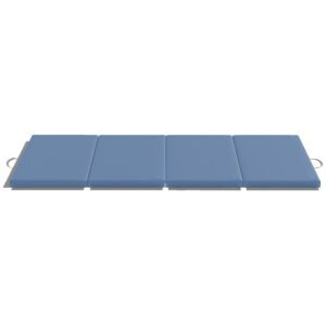 HOMCOM Covoraș de Gimnastică Pliabil, Saltea Fitness Grosime 5 cm Antiderapantă, 180 x 80 x 5 cm, Albastru Deschis | Aosom Romania