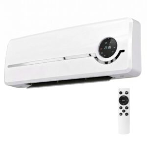 HOMCOM Încălzitor Electric 2000W de Perete cu 3 Moduri, Timer, Telecomandă și Blocare Copii | Aosom Romania
