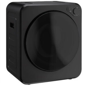 HOMCOM Mini Uscător Rufe Portabil 2,5Kg, 5 Programe, 800W, Încărcare Frontală, Negru | Aosom Romania