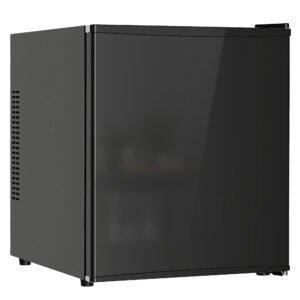 HOMCOM Mini-frigider 44 L/46 doze Frigider mic cu termostat reglabil 43 x 51 x 51,3 cm, Negru | Aosom Romania