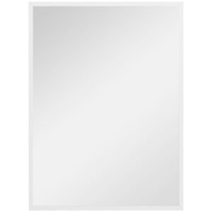 HOMCOM Oglindă Dreptunghiulară de Perete cu Cârlige, Sticlă și MDF, 60x80 cm, Negru | Aosom Romania