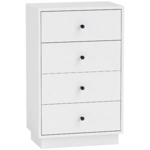 HOMCOM Sertar șifonier cu 7 sertare dulap din material lemnoas în stil modern 47 x 29 x 75 cm Alb | Aosom Romania