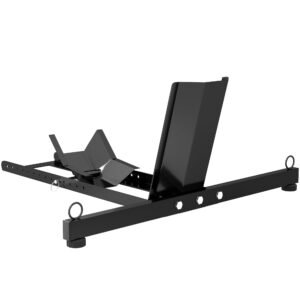 HOMCOM Suport Blocator Roată Moto cu Suport Reglabil, Capacitate de 816,5 kg,  Ø34-84 cm, Negru | Aosom Romania