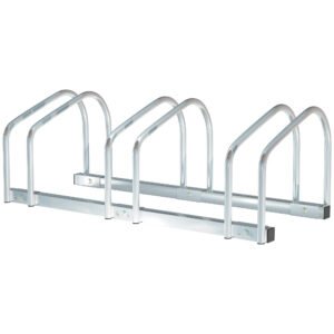 HOMCOM Suport Parcare pentru Biciclete, Design Durabil din Oțel, 76x33x27cm, Argintiu | Aosom Romania