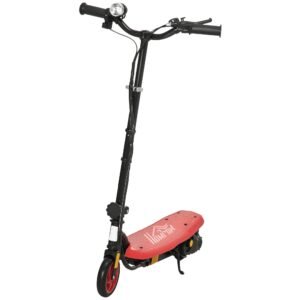 HOMCOM Trotinetă electrică 120 W pliabilă pentru copii 7-14 ani 12 km/h max. autonomie 10 km max. roșu | Aosom Romania