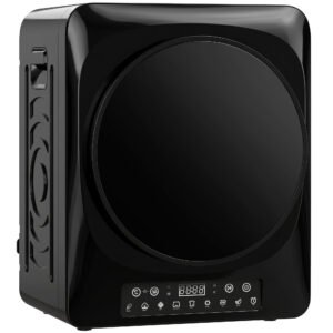 HOMCOM Uscător compact cu evacuare 1000 W, moduri Extra-Uscat & ECO, setări timer și temperatură, Negru | Aosom Romania