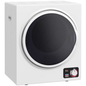 HOMCOM Uscător de Rufe Electric Portabil 850W, capacitate 33L, 4 moduri de funcționare, oțel inoxidabil, 49L x 40,5l x 60Î  cm | Aosom Romania