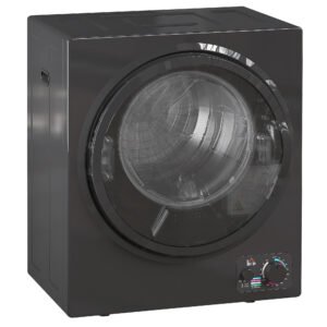 HOMCOM Uscător electric portabil 850W, capacitate 33L 4 moduri de funcționare, oțel inoxidabil, 49 x 40,5 x 60 cm, negru | Aosom Romania