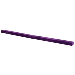 Homcom Trave da Ginnastica per Allenamento Imbottita in Legno, Viola, 210x10x6.5cm