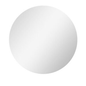 Kleankin Oglinda de Baie Rotunda cu Lumina LED in 3 Culori si intrerupatoare Touch, Ø70x3.5 cm, Transparent | Aosom Romania