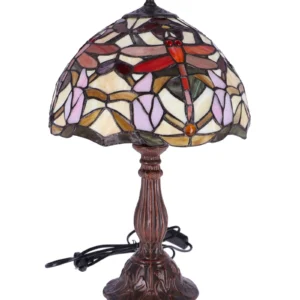 Lampa de masa Tiffany Libelula h 45 cm ,abajur 30 cm