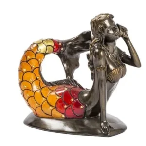 Lampa de masa Tiffany Mermaid h 19 cm