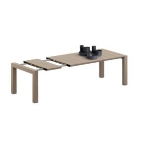 Masa Margo terasa, extensibila 180/ 100 cm, polipropilena - BEJ TAUPE