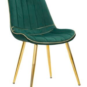 Mauro Ferretti SCAUN PARIS VERDE/AURIU SET 2 BUC CM 51X59X79
