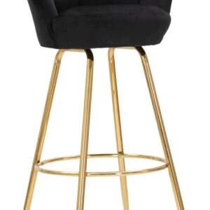 Mauro Ferretti Scaun Pentru Bar Vienna Negru Cm 55X53X110