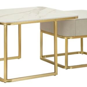 Mauro Ferretti Set De 2 Măsuțe De Cafea Beauty,  70 X 70 X 48 Cm Și 50 X 50 X 43,5 Cm | Aosom Romania