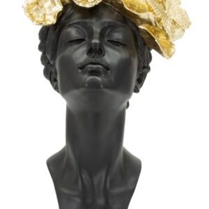 Mauro Ferretti Statuie Femeie Cu Fluturi Pe Cap cm 21X20X36,5 | Aosom Romania