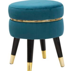 Mauro Ferretti TABURET PARIS TEAL/AURIU CM Ø 35X40,5