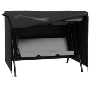 Outsunny Husă de Protecție pentru Leagăn de Grădină 3 Locuri pânză impermeabilă dim. 2,05L x 1,24l x 1,64H m Oxford Densitate Înaltă de 600D | Aosom Romania