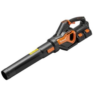 Outsunny Suflător de Frunze cu Baterie 20V, Motor Brushless 900W, 3 Niveluri de Viteză, Turbo Boost, Încărcător, Ușor, pentru Grădină, Frunze, Zăpadă, Praf | Aosom Romania