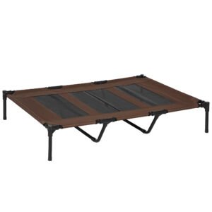 PawHut Pat pentru Câini cu Geantă de Călătorie și Picioare Antiderapante, 122x92x23 cm, Maro | Aosom Romania
