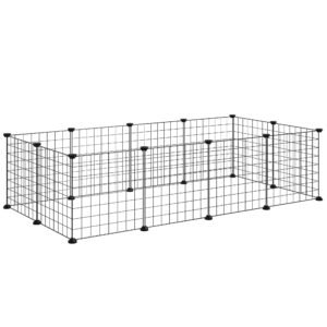 PawHut, tarc modular pentru animale, 35x35cm, negru | Aosom Romania