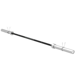 SPORTNOW Bară de haltere din oțel 180 cm Ø50 mm cu 2 cleme Capacitate 200 kg Bară de forță pentru discuri Ø5 cm Fitness | Aosom Romania