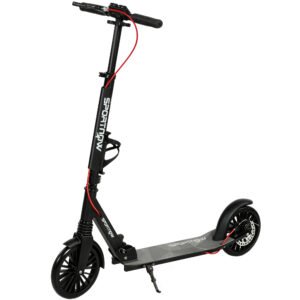 SPORTNOW Trotinetă urbană din aluminiu, reglabilă și pliabilă, cu roți PU de 20 cm, rulmenți ABEC-7, sistem dublu de frânare | Aosom Romania