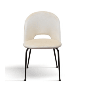 Scaun Farco ,structura metalica ,catifea - BEJ