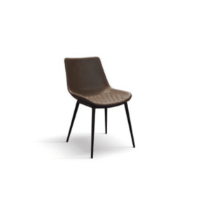 Scaun River, piele ecologica, structura metalica - MARO CASTAN - PIELE ECOLOGICA - NEGRU - STANDARD