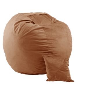 Set Fotoliu King Size cu Perna, Material Textil - Terracotta Orange