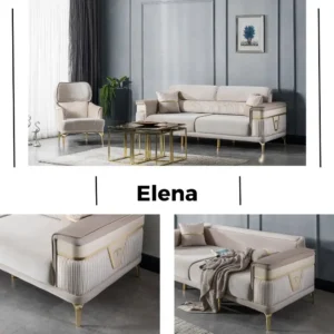 Set canapea cu 2 fotolii Elena