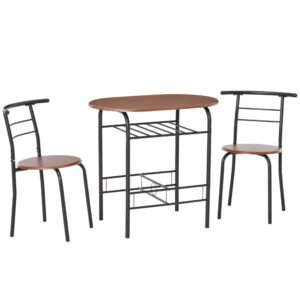 Set de masa cu scaune HOMCOM, mobilier pentru bucatarie | Aosom Romania