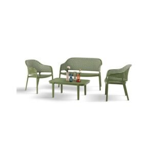 Set terasă Martina polipropilenă HoReCa - VERDE