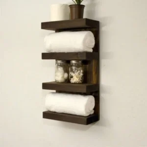 Suport prosop din lemn  seria-620 Homs 65 x 12 x 20 cm,  rustic,30099
