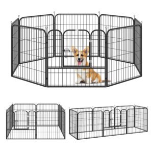 Tarc Modular PawHut pentru Animale, Ușor de Asamblat, Metal, 79x79 cm, Negru | Aosom Romania