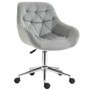 Vinsetto scaun ergonomic de birou, 59x58x80-90 cm, gri | Aosom Romania